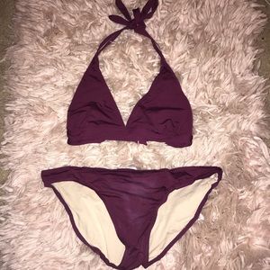 Plum bikini set